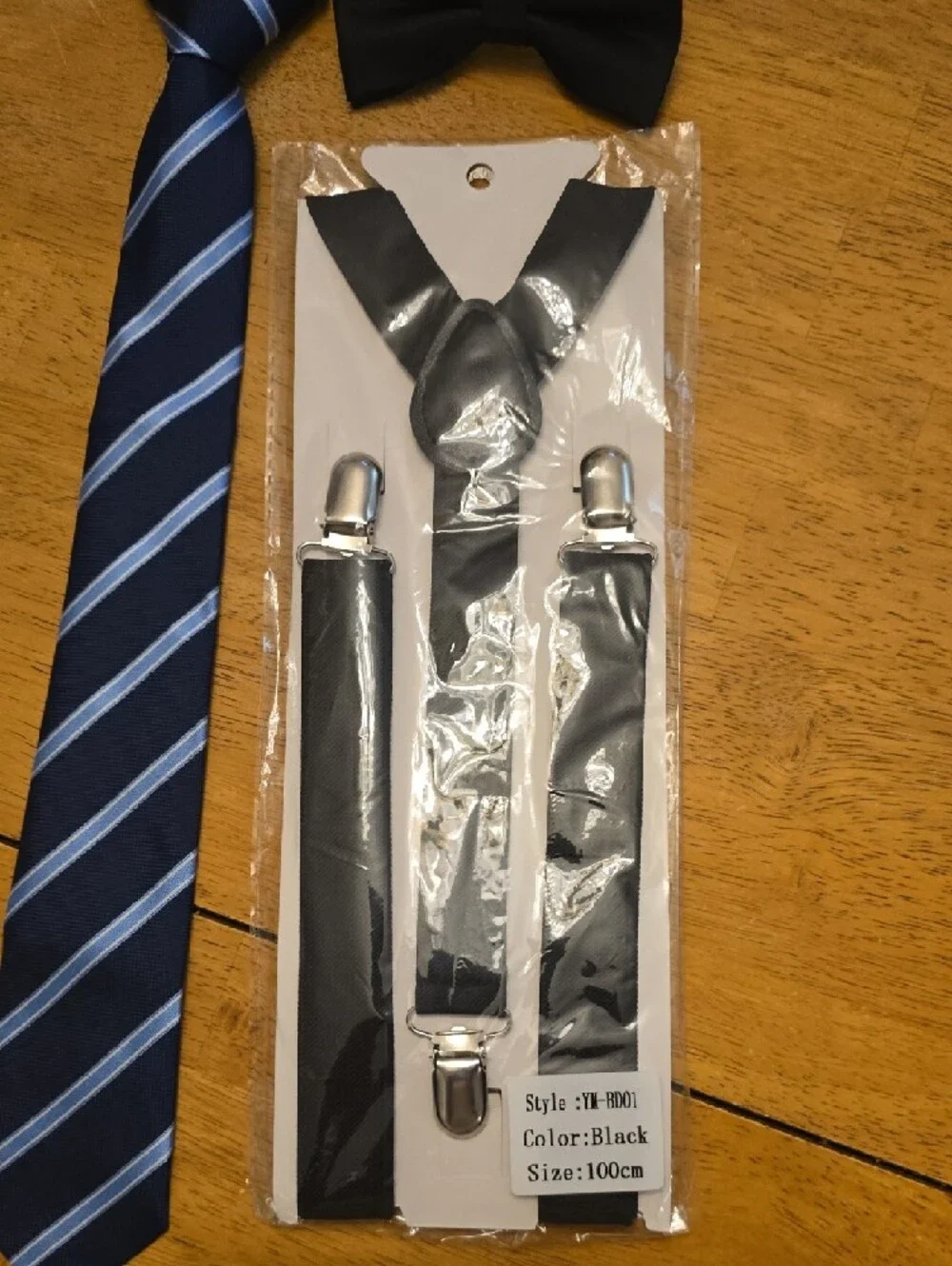 Classic Boy's | Navy | Striped | Elastic Tie | OS